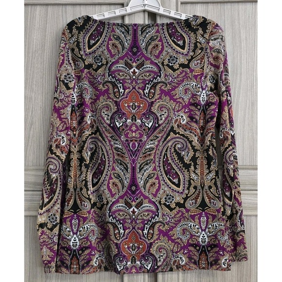 INC Womens Keyhole Neckline Pullover Blouse Large - Picture 2 of 14